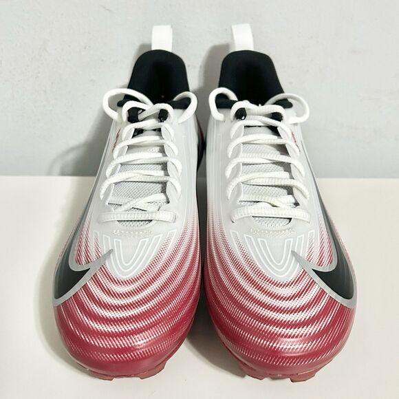 Nike Vapor Speed 3 “White Team Crimson” Men’s Size 7.5-9 Football Cleats - Picture 3 of 9